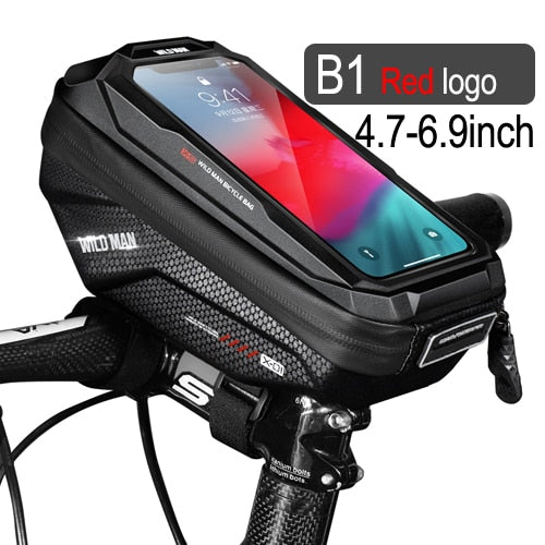 Ebike Phone Holder Bag Case Waterproof Cycling Bike Mount 6.9in Mobile Phone Stand Bag Handlebar MTB Bicycle Accessories