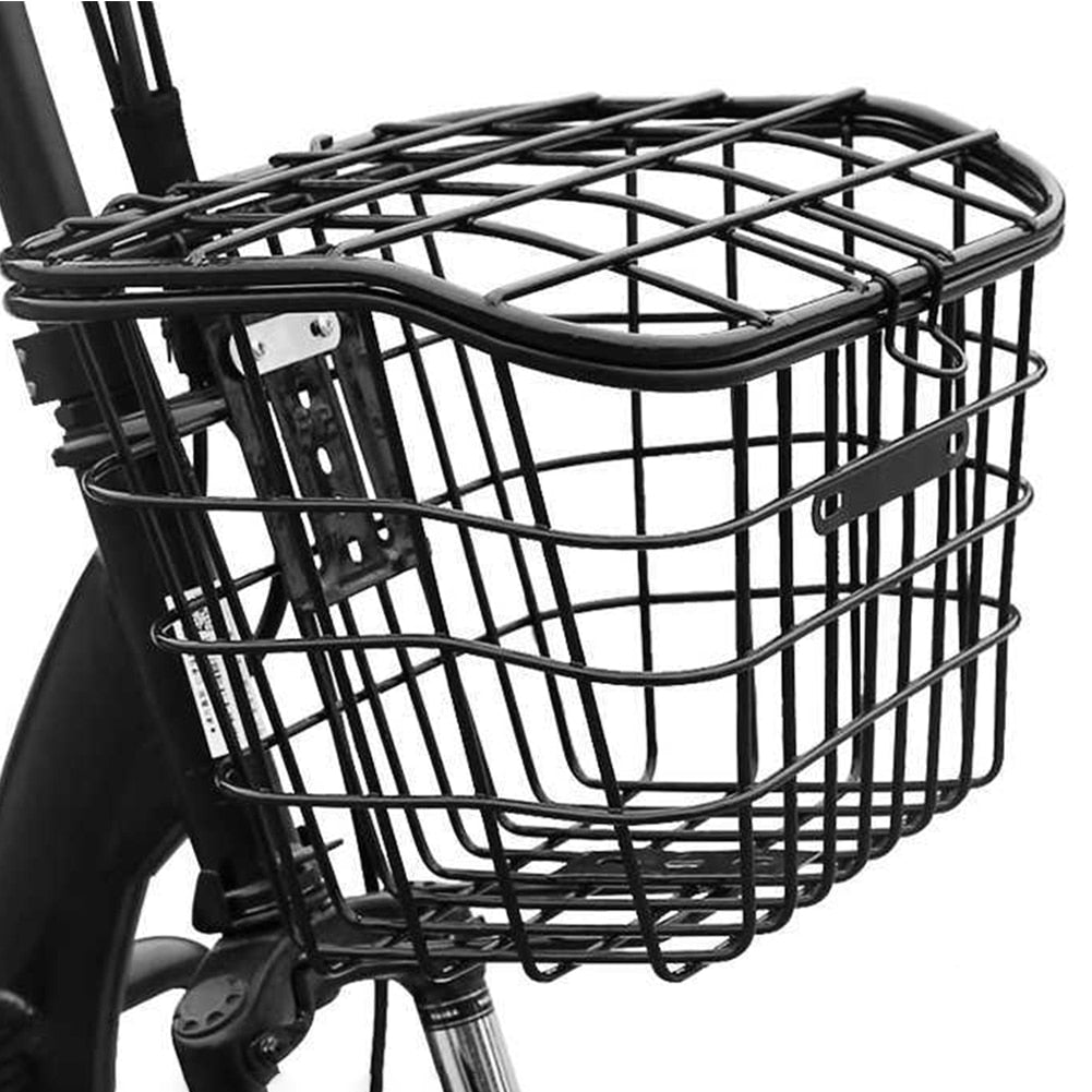 Bicycle Basket With Cover  Removable Bike Handlebar Front Basket Bicycle Rack Hanging Basket Cycling Cargo Carrier