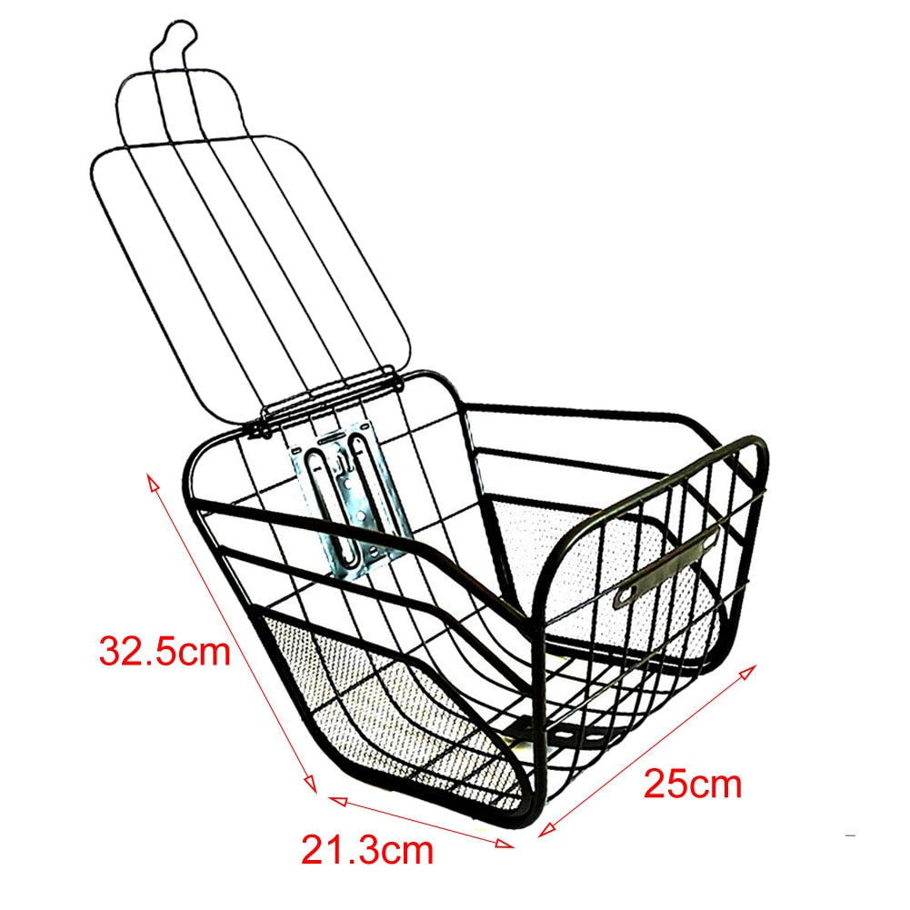 Bicycle Basket With Cover  Removable Bike Handlebar Front Basket Bicycle Rack Hanging Basket Cycling Cargo Carrier