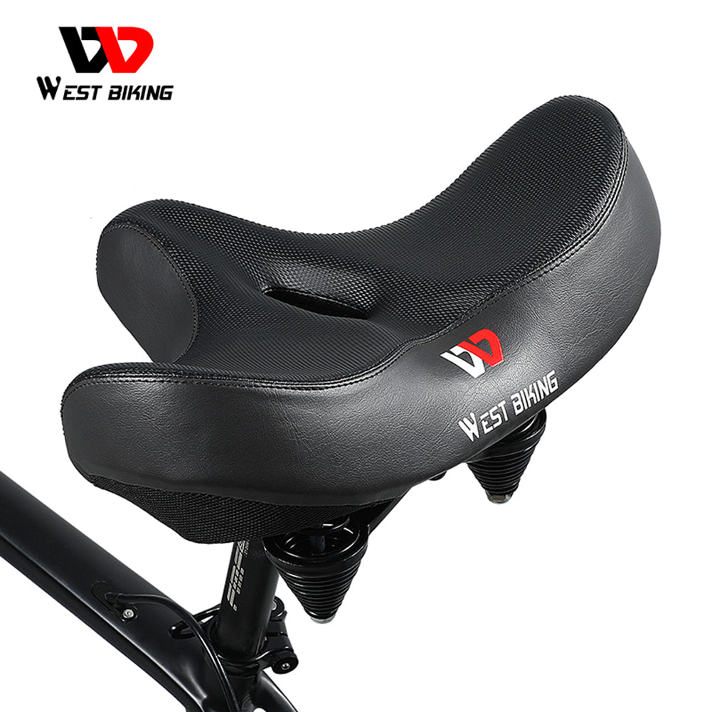 MTB Bicycle Saddle Seat Big Butt Bicycle Road Cycle Saddle Mountain Bike Gel Seat Shock Absorber Widen Comfortable Accessories